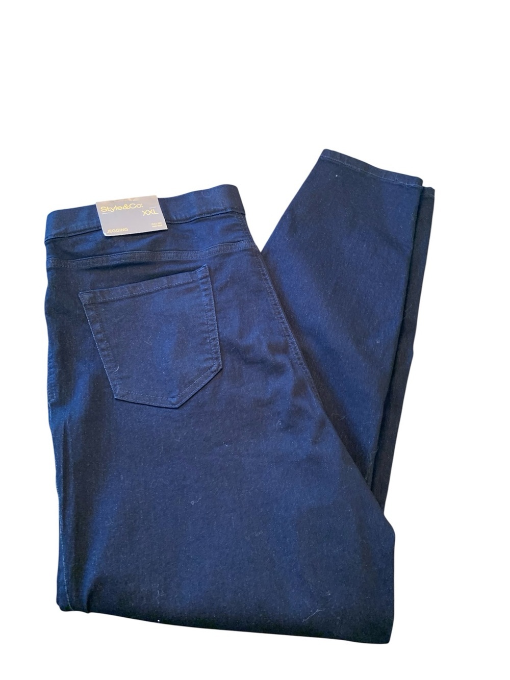 Women’s Navy Blue Stretch Jeans Style &  Co. NWT Size XXL - Picture 2 of 5